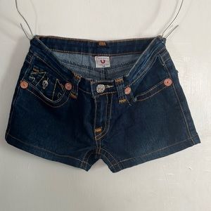 Women’s Pre Owned True Religion “Billy” Blue Jean Shorts 26